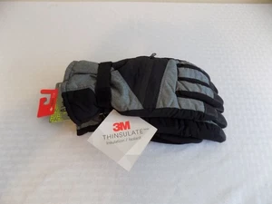 TEK GEAR HERREN SKIHANDSCHUHE L / XL NEU GRAU / SCHWARZ 3M TINSULATE ISOLIERUNG - Bild 1 von 8