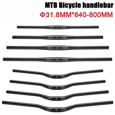 MTB Bicycle Straight / Swallow Handlebar Flat Bicycle Handle 31.8*640-800mm  - Image 1 of 4