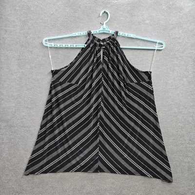 Camiseta sin mangas Lane Bryant para mujer 18/20 negra a rayas halter pulóver nueva con etiquetas Foto 1 de 4