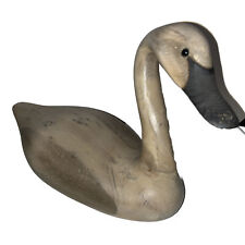 Vintage French Broad River Decoy Company Carved Wood Swan Decoy 17”