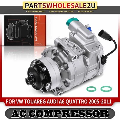 Compresor de aire acondicionado para Audi A6 A8 Allroad Quattro Q7 R8 RS4 RS5 S4 S5 S6 VW Touareg Foto 1 de 4