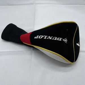 Dunlop Driver 1 Wood Golf Club Head Cover Black White Red Yellow Great Cond!! - Picture 1 of 3
