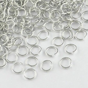 1,000 g 20 Gauge Silver Aluminum Wire Open Jump Rings Jewelry Findings 6x0.8mm - Picture 1 of 1