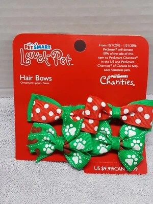 Petsmart Luv-a-pet  Hair Bows For Dogs New  - Image 1 of 2
