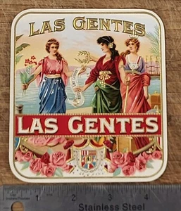 ADVERTISING Label Cigar Outter Las Gentes - Picture 1 of 1