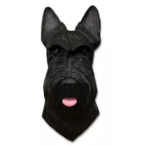 Scottish Terrier Kopf Tafel Figur Schwarz - Bild 1 von 1