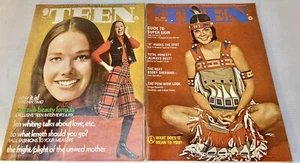 2 Vintage TEEN Magazines Aug 1970 & November 1970 Fashion Beauty Entertainment - Bild 1 von 10