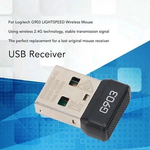 USB Receiver Wireless 2.4G Mouse Receiver Adapter Replacement for Logitech G903 - Picture 1 of 12