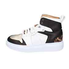 Women's Shoes RUSSELL & BROMLEY 41 Eu Sneakers White Black Leather DE528-41