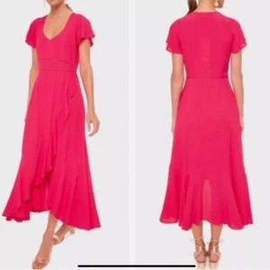 TUCKERNUCK Pink Fushia Francesca Maxi Dress Size S - Picture 1 of 12
