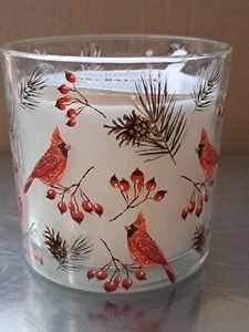 Clearance closeout! Set Of 2 Santas Workshop 14 oz Xmas Candle Pine Balsam~Glass - Picture 1 of 2