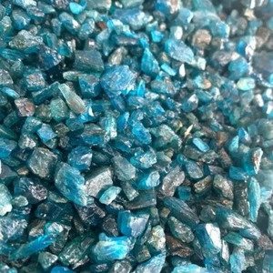 Natural Blue Apatite crystal rough gem mix parcel 100g 'FREE SHIPPING USA' - Picture 1 of 4
