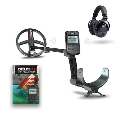 XP Metal Detectors Deus II RC - 9" FMF Coil with WSAII-XL Wireless Headphones Bu - Image 1 of 4