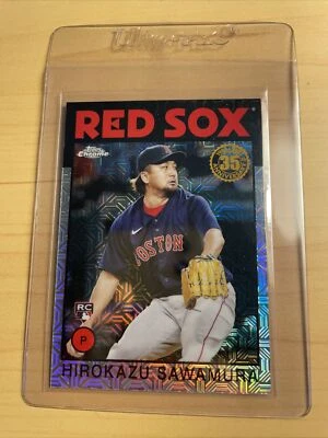 2021 Topps Update Series Baseball 1986 Chrome MOJO #86C-46 Hirokazu Sawamura RC - Image 1 of 2