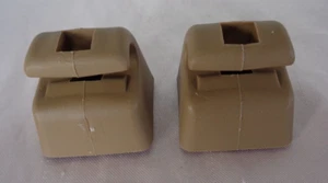 2 NOUVEAU VISEUR SOLAIRE JAGUAR XJS CLIP DE SUPPORT HMD1084AASDC CAFÉ - Photo 1/1