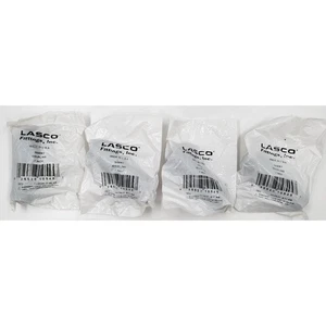 Lasco 1 in. Dia. x 1 in. Dia. Schedule 40 Insert To Insert PVC Coupling Lot of 4 - Picture 1 of 4