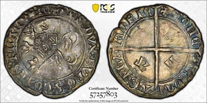 Belgium Flanders Philip III (1428-1430) Silver Double Gros PCGS AU53 TOP GRADED - Picture 1 of 6