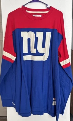 Camisa de manga larga estilo jersey Mitchell & Ness New York Giants 2XL nueva sin etiquetas Foto 1 de 4