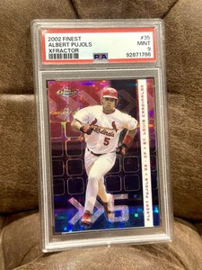 2002 Topps Finest Albert Pujols Xfractor /299 #35 PSA 9 MINT X-Fractor - Picture 1 of 3