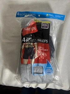 Hanes Underwear 3 Boxershorts Größe 2XL Herren verschiedene Farben - Bild 1 von 2