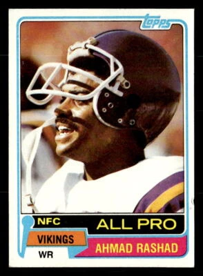 Ahmad Rashad 1981 Topps  Card #140 Minnesota Vikings - Image 1 of 2