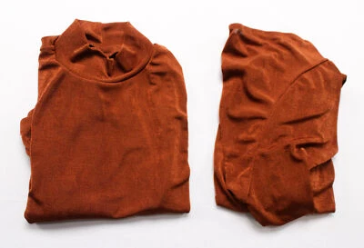 Chic Affair Women's One Sleeve Turtleneck Pant Set RP9 Brown Large NWT - Image 1 of 4