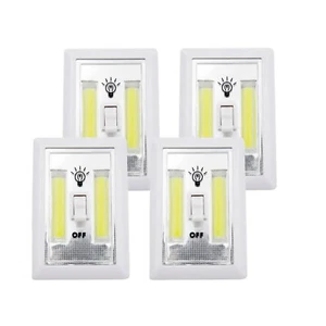 PVC COB LED Switch Wall Night Light Battery Operated Cabinet Garage Light D - Picture 1 of 12