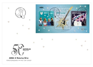 Sweden 2024 ABBA - music FDC mini sheet - Picture 1 of 1
