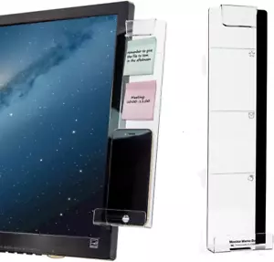 Multifunctional Computer Monitor Memo Message Board - Transparent Computer Side - Picture 1 of 6