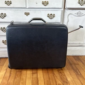Vintage Samsonite CarryPak 12 Dark Blue  Hard Suitcase With KEY, Handle &Wheels - Picture 1 of 20