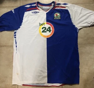 NWOT AUTHENTIC UMBRO BLACKBURN ROVERS SOCCER FOOTBALL JERSEY SHIRT XXL - Picture 1 of 12
