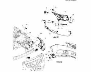 GENUINE NEW HOLDEN CRUZE 2009-2014 1.6L PETROL RHR HEADLIGHT BRACKET - Picture 1 of 2