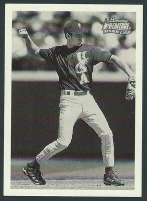 Tarjeta de béisbol 2001 Bowman Heritage #304 Chase Utley novato Philadelphia Phillies Foto 1 de 2