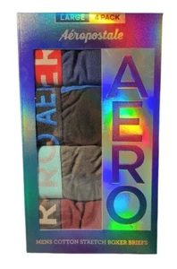 Aeropostale Men's 4 Pack Cotton Stretch Boxer Briefs Size Large 36"-38" MSRP$45 - Picture 1 of 2