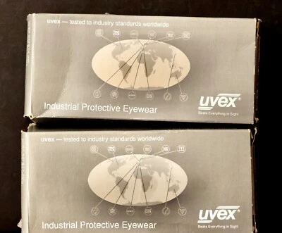 3 Pares UVEX Gris Marco de Lente Ultradura Abrigo Duro ANSI Z871.1 Gafas Blandas Hechas en EE. UU. Foto 1 de 4