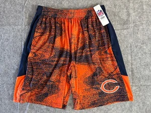 NFL Chicago Bears Shorts Med Athletic wishbone-C Orange Blue Team Apparel New - Picture 1 of 13