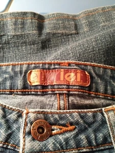 l.e.i. DENIM  00/01 Juniors Bootcut Denim Jeans Size 32"W x 25.5L  - Picture 1 of 5