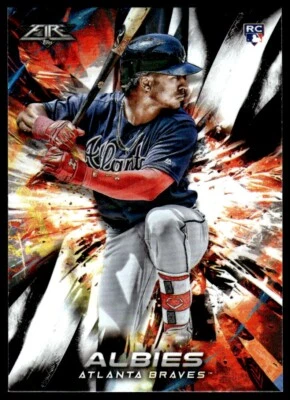 2018 TOPPS FIRE ROOKIE OZZIE ALBIES ATLANTA BRAVES R65 - Image 1 of 2