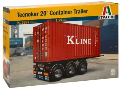 ITALERI - Rimorchio portacontainer a 3 assi TECNOKAR con modello container Kl... - Immagine 1 di 4