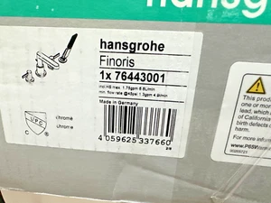 Hansgrohe 76443001 Finoris 4 orificios montado en cubierta relleno de bañera romana, cromo - Imagen 1 de 6