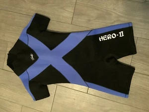 HEVTO NEOPRENE SHORTY WETSUIT Surf Beach Kid Sz 8 Boy Girl - Bild 1 von 3