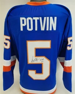 Denis Potvin Signed New York Islanders Home Jersey Inscribed "HOF 91" (JSA COA)  - Picture 1 of 9