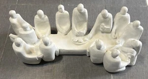 Scultura vintage 1981 Austin Productions Neil Pollen ""Ultima Cena - Foto 1 di 15
