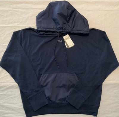 NUEVO RLX RALPH LAUREN MUJER ABSORBENTE GOLF 1/15 AZUL MARINO SUDADERA CON CAPUCHA TALLA GRANDE Foto 1 de 4