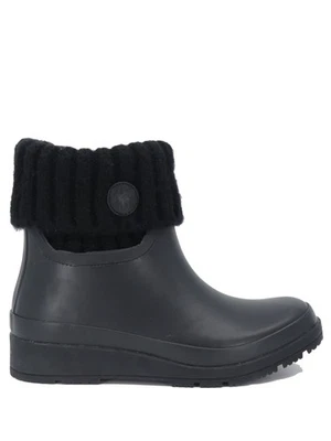 SPLENDID Bota de Lluvia Para Mujer Negra Dara Acolchada Detalle Tejido Mixto Medios Foto 1 de 4