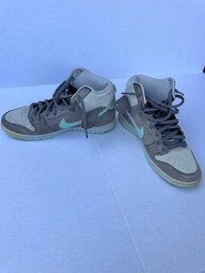 Talla 10.5 - Nike Dunk Pro SB Alto Gris Suave/Verde azulado para hombre (305050-030) - Imagen 1 de 9