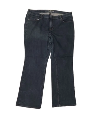 Pantalones de mezclilla DKNY para mujer Soho Bootcut EE. UU. 18 2XL W42 L32 azul algodón CT69 Foto 1 de 3