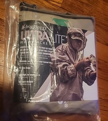 Frogg Toggs Ultra-lite Rain Suit Xl 57" Chest, 38 1/2 Waterproof Set Lightweight - Image 1 of 4