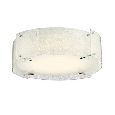 Lite Source LS-5419DIAMOND Kaelin Flush Mount Diamond Glass - Image 1 of 2