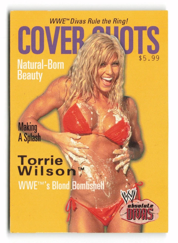 Fleer WWE Absolute Divas 2002 #7 CS Torrie Wilson cover shots Foto 1 de 2